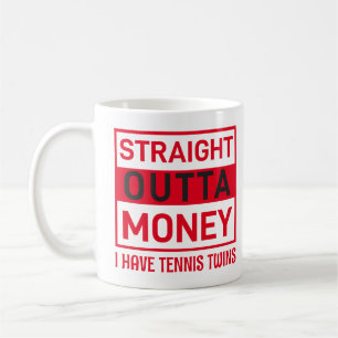 Tennis Twins Humour Tee Coffee Mug
