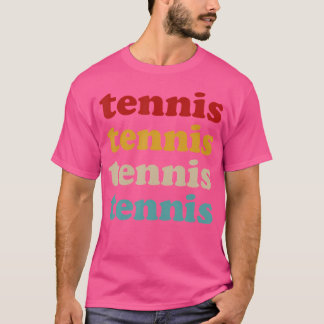 Tennis Typography Tennis T-Shirt