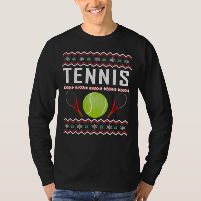 Tennis Ugly Christmas Sweater (Front)