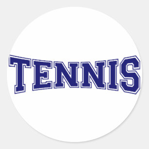 Tennis University Style Classic Round Sticker