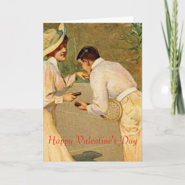 tennis valentine holiday card (Front)