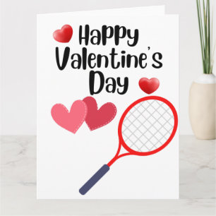 TENNIS Valentine's Day to Player with Love     Card