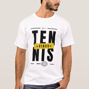 Tennis Vibes Modern Cool Trendy Sport Typography T-Shirt