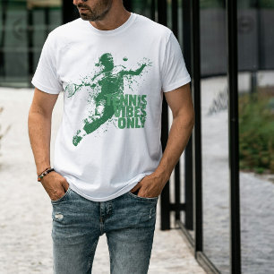 Tennis Vibes Only Retro Grunge Splatter Sports T-Shirt
