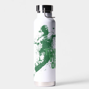 Tennis Vibes Only Retro Grunge Splatter Sports Water Bottle