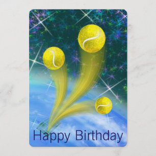 Tennis Victory Birthday party Invitation