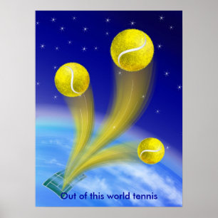 Tennis Victory, personalized Poster