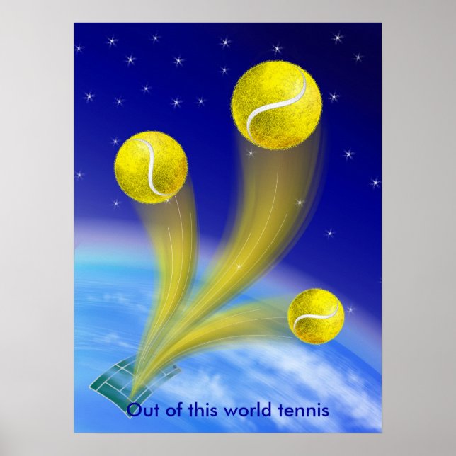 Tennis Victory, personalized Poster (Front)