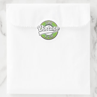 Tennis Vintage All star logo Classic Round Sticker