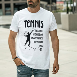 Tennis vs Pickleball Humor – Funny Tennis Player T-Shirt