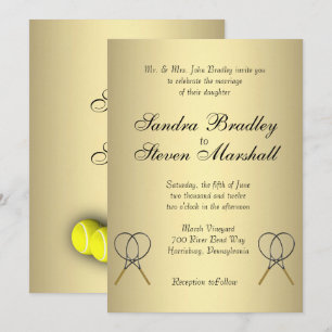 Tennis Wedding Invitations