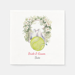 Tennis Wedding themed Napkin