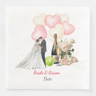 Tennis Wedding themed Napkin