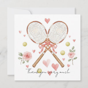 Tennis wedding with racket and love hearts