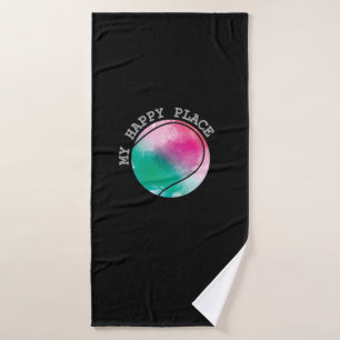 Tennis Well-being center "My Happy Place" Bath Towel