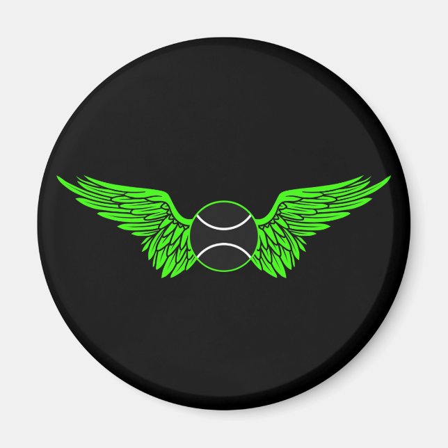 tennis. winged. magnet (Front)