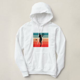 tennis women retro hoodie