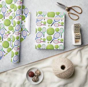 Tennis Wrap Up Wrapping Paper