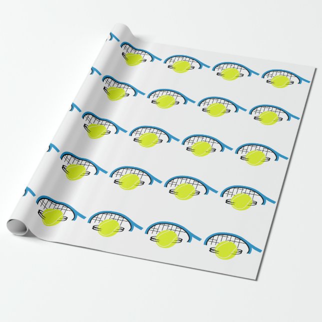 Tennis Wrapping Paper (Unrolled)
