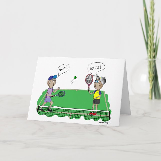 Tennis - YOURS Thank You Card (Front)