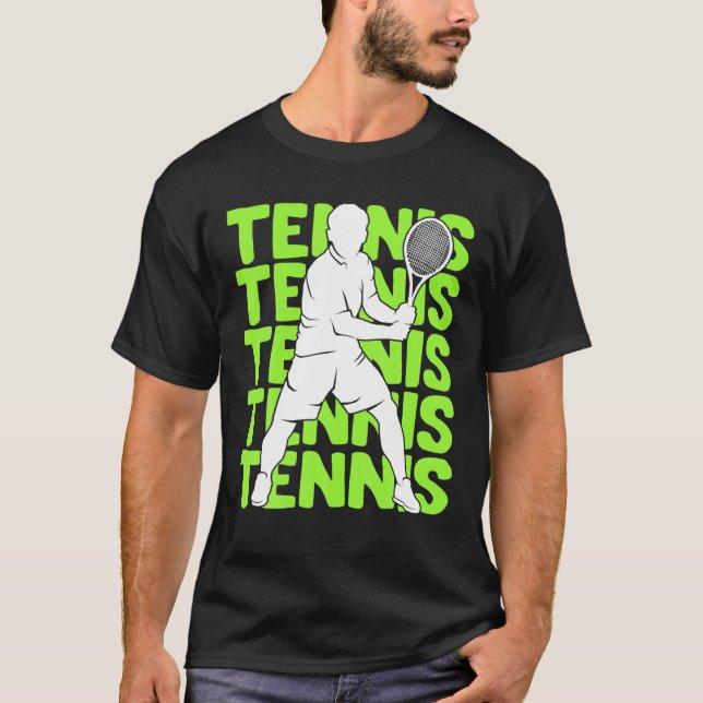 Tennis Youth Men Boys Kids T Shirt (Front)