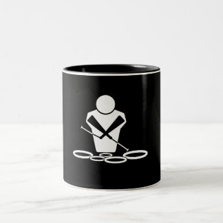 Tenor Drums Two-Tone Coffee Mug