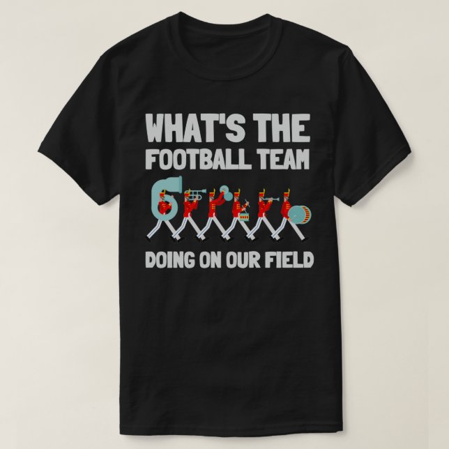 Tenor Quad Drums Marching Band Drummer 10 T-Shirt (Design Front)