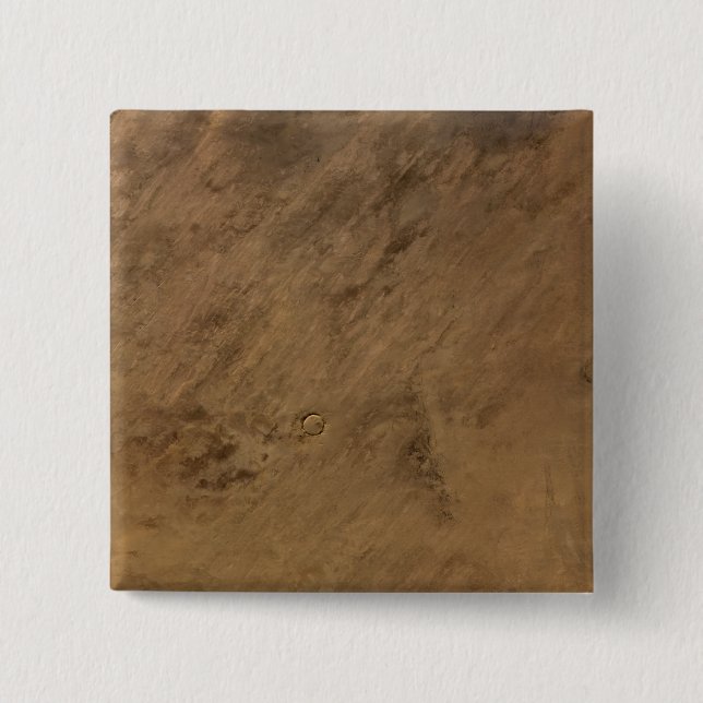 Tenoumer Crater in Mauritania 15 Cm Square Badge (Front)