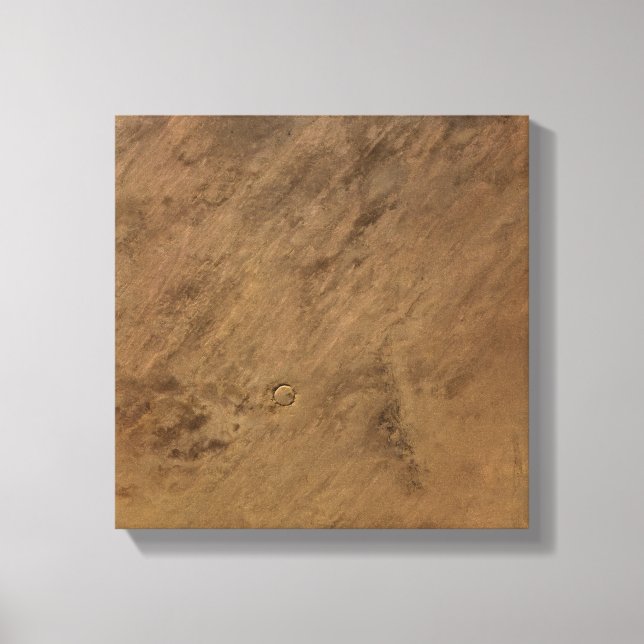 Tenoumer Crater in Mauritania Canvas Print (Front)