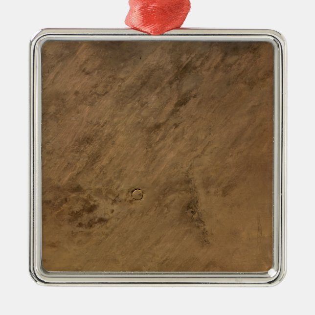Tenoumer Crater in Mauritania Metal Tree Decoration (Front)