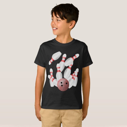 Tenpin bowling Pins and Bowling Ball T-Shirt