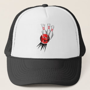 Tenpin Bowling Strike. Trucker Hat