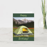 Tent Camping Birthday