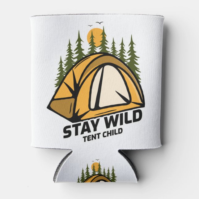 Tent Camping Can Cooler (Front)