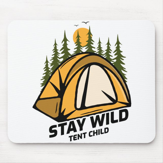 Tent Camping Mouse Mat (Front)