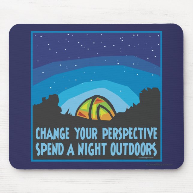 Tent Camping Mouse Mat (Front)