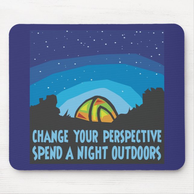 Tent Camping Mouse Mat (Front)