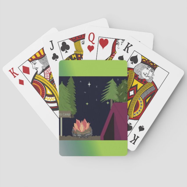 Tent Camping Playing Cards (Back)