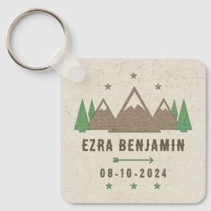 Tent Canvas Camping Bar Mitzvah Personalized Favor Key Ring