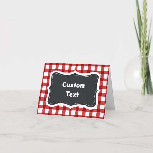 Tent Cards - Foldable Buffet Cards - Food Station (Front)