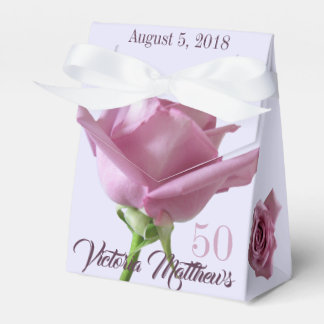 Tent Favour Boxes Lavender Lilac Roses Birthday