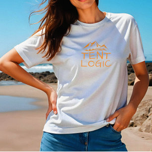 Tent Logic Funny Camper Mountain Tri-Blend Shirt