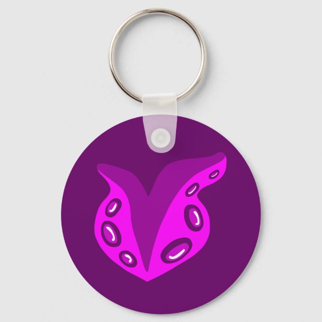 Tentacle Heart Key Ring (Front)