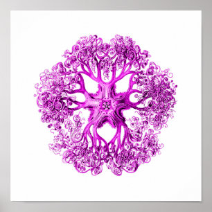 Tentacle Section in Pink Poster