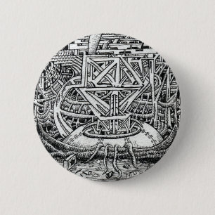 Tentacle Tank by Brian Benson 6 Cm Round Badge
