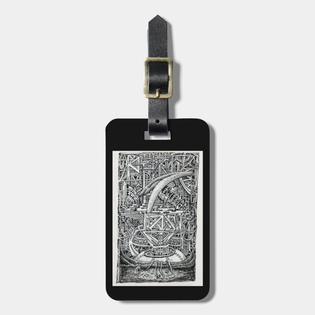 Tentacle Tank by Brian Benson Luggage Tag (Front Vertical)