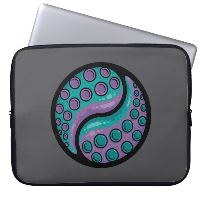 Tentacle Yin Yang Laptop Sleeve (Front)