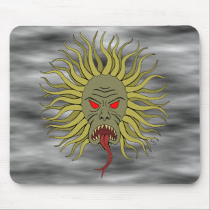 Tentacled Face Weird Horror Art Mouse Mat
