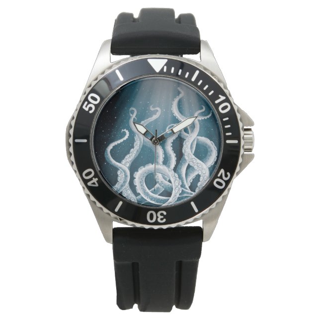 Tentacles Galaxy Blue Moon Rays Watch (Front)
