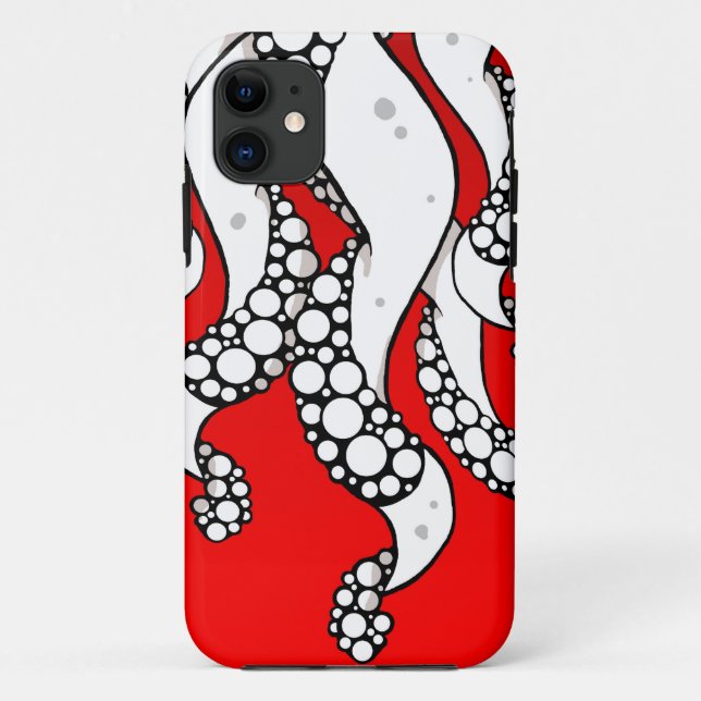 Tentacles (Red) iPhone 5 Case (Back)